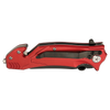 KNF-BR003-RED-LSR: Red 4.5in Rescue Knife