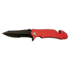 KNF-BR003-RED-LSR: Red 4.5in Rescue Knife