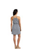 AQD-DT223-JRS-HTN-SCR: Heathered Nickel District "Juniors Fit" Strappy Dress