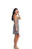 AQD-DT223-JRS-HTN-SCR: Heathered Nickel District "Juniors Fit" Strappy Dress