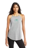 AQD-DT137L-GRY-SCR: Women's Grey Frost Perfect Tri Rocker Tank