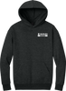 AQD-DT6150-SCR-BLK: Jet Black Heather Heavyweight Fleece Hoodie