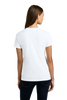 AQD-NL3910-WHT-SCR: White Women's Cotton Relaxed Tee