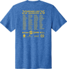 AQD-PC43-RYLHTR-CD-SCR: Royal Heather "Classic Duck" with Back Roster Tee