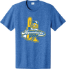 AQD-PC43-RYLHTR-CD-SCR: Royal Heather "Classic Duck" with Back Roster Tee