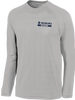 AQD-T473LS-SCR-SLVR-SCR: Silver Long Sleeve Dry Zone Raglan T-Shirt
