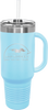 AQD-LTM74-LSR: 40 oz. Travel Mug with Snap Lid & Straw