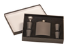 FSK652 - 6 oz. Matte Black Flask Set in Black Presentation Box