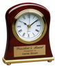 T006: Rosewood Piano Finish Bell Shaped Desk Clock