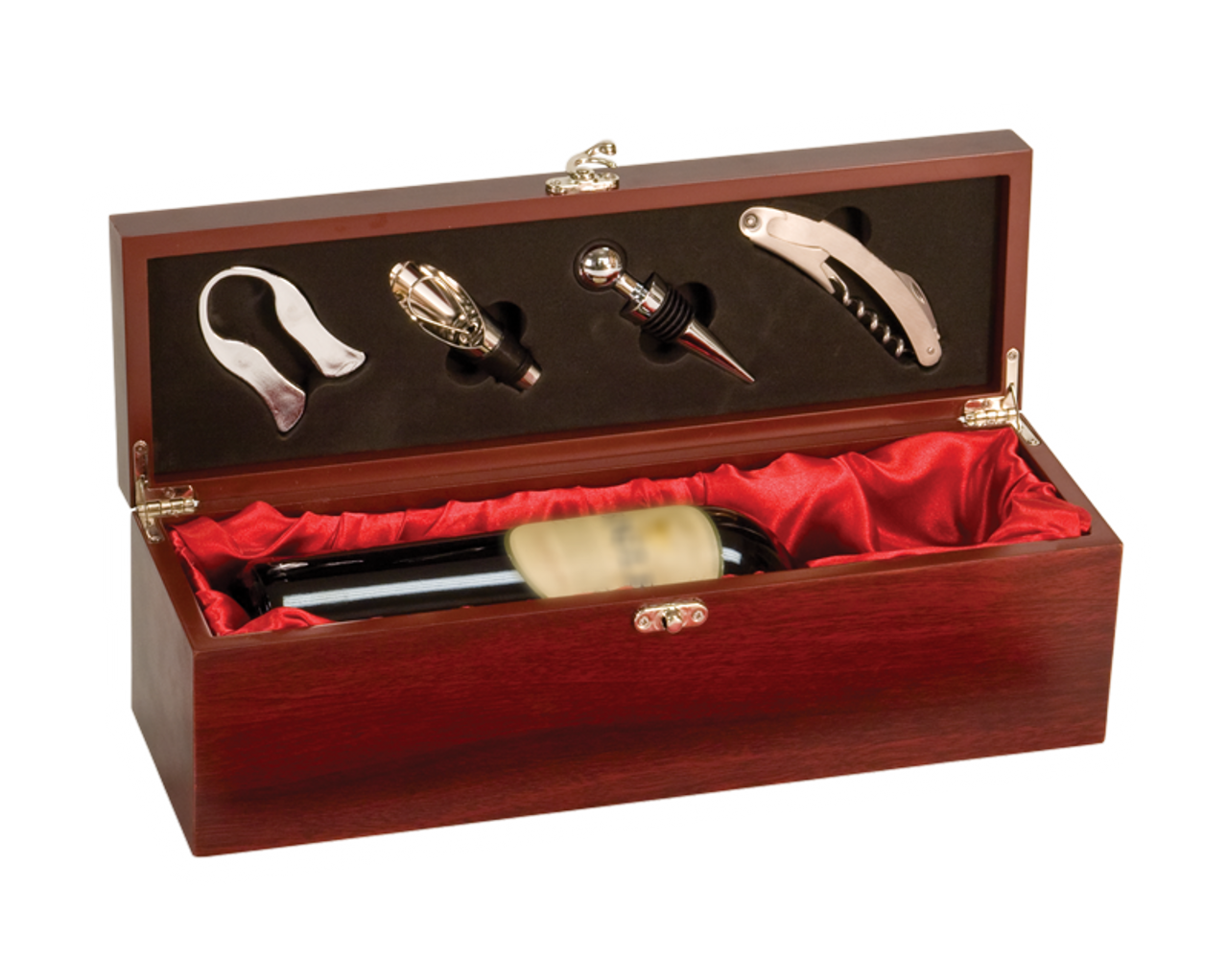 WBX11 - Rosewood Finish Single Wine Box with Tools