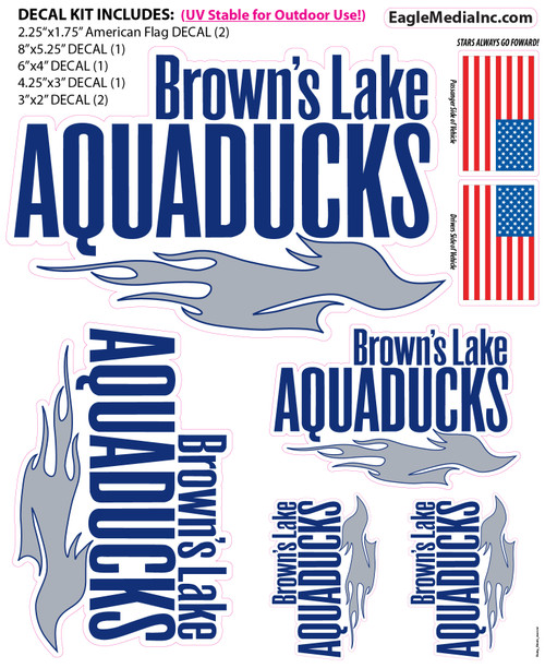 AQD-VNY-KIT-DIGI: Aquaducks Decal Kit