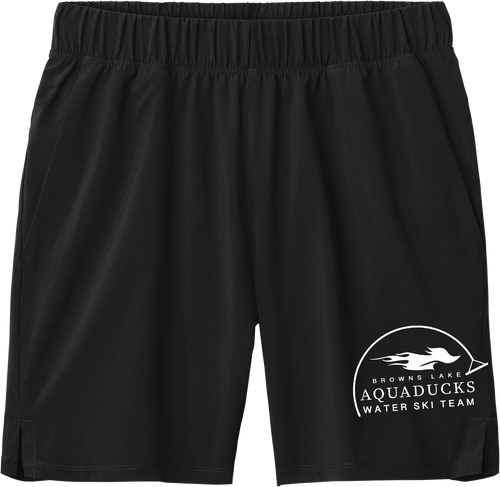 AQD-ST485-HTV-BLK: Men's Black Repeat 7" Short