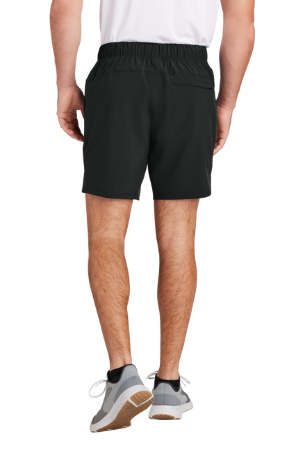 AQD-ST485-HTV-BLK: Men's Black Repeat 7" Short