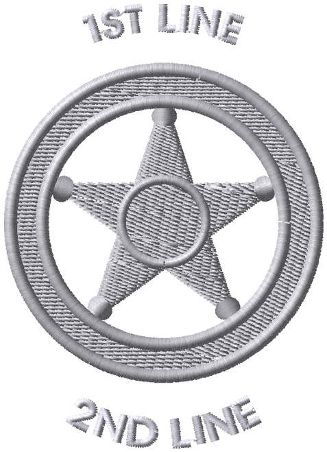 DECO-STK-EMB-LE-BADGE- 5PT-STAR-CIRCLE-SILVER-1
