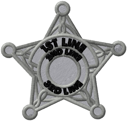 DECO-STK-EMB-LE-BADGE- STAR-5PT-SILVER-1