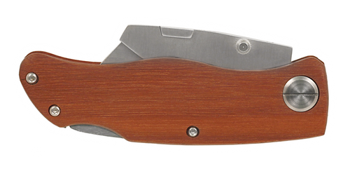 Knf-Sgl-4-Utl - 4" Wood Handle Utility Knife