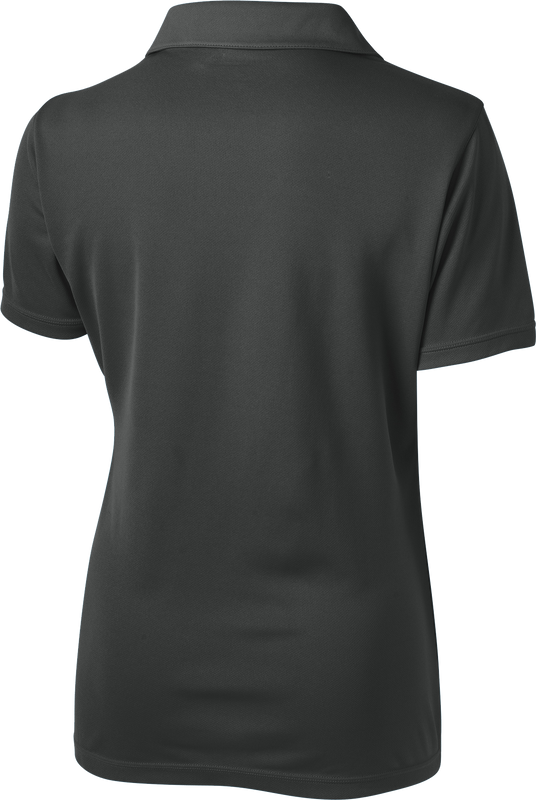 FPD-LST680-EMB: Ladies Sport-Tek PosiCharge Micro-Mesh Iron Grey Polo