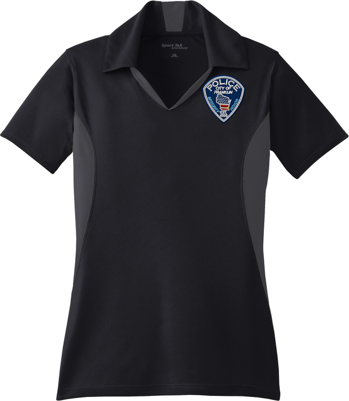 FPD-LST655-EMB: Women's Side Blocked Micropique Sport-Wick Polo