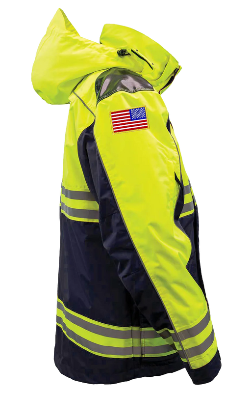 MKFD-3555: 3-in-1 Hi-Viz Navy Rescue Jacket