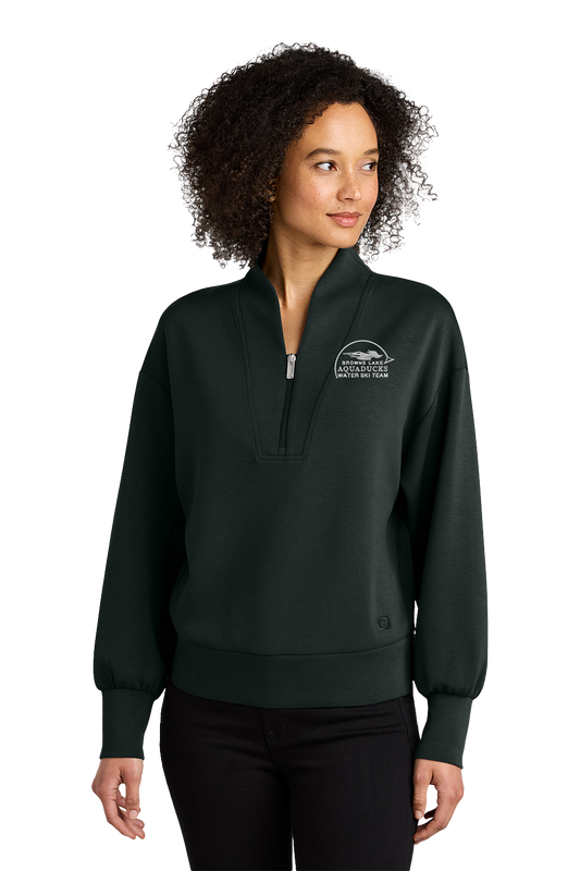 AQD-LOG861-EMB: Women's Transcend 1/4-Zip