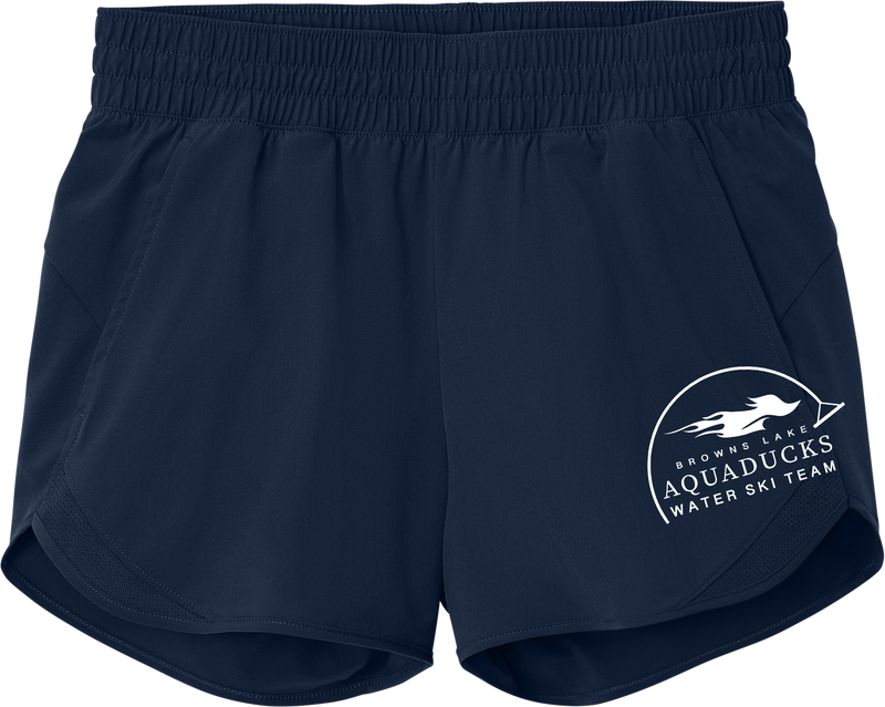 AQD-LST484-HTV-TNVY: Women's True Navy Repeat Swift Short