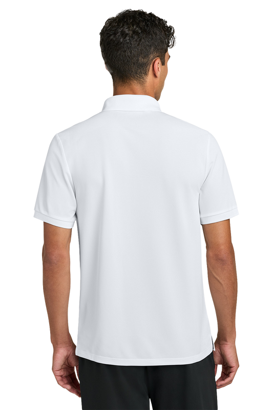 AQD-MM1030-WHT-EMB: Men's White Everyday Performance Polo