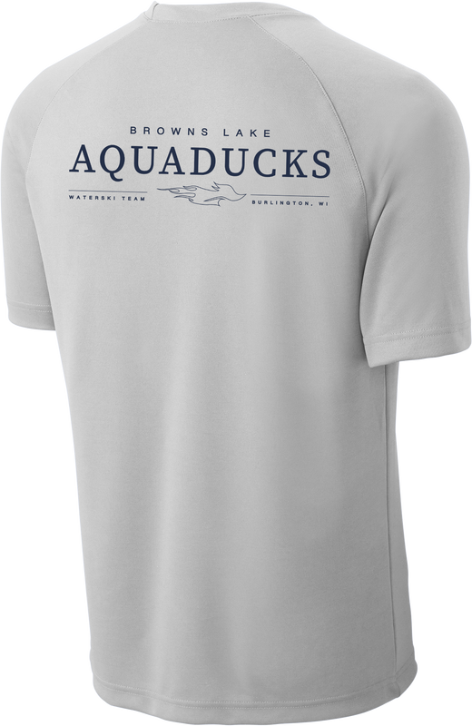 AQD-T473-SCR-SLVR-SCR: Silver Short Sleeve Dry Zone Raglan T-Shirt