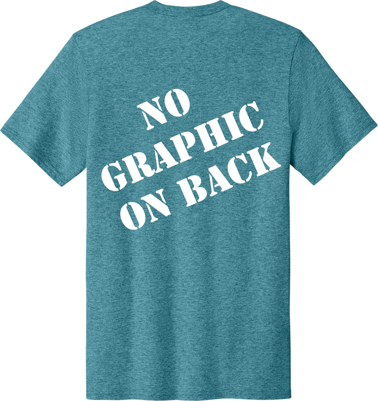 AQD-PC43-VTEALH-JRT-SCR: Adult Vivid Teal Heather Jr. Tournament Tee