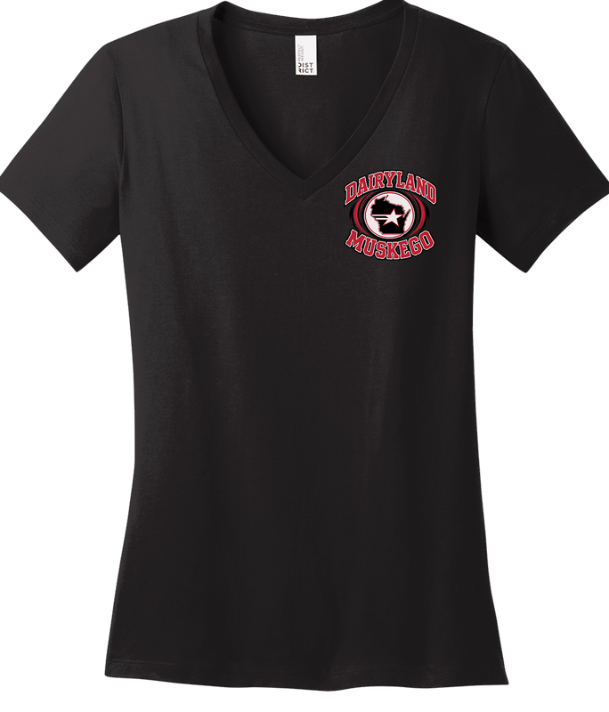 DBUS-DM1117L-DTF-MLTI: Women’s Perfect Weight V-Neck Tee