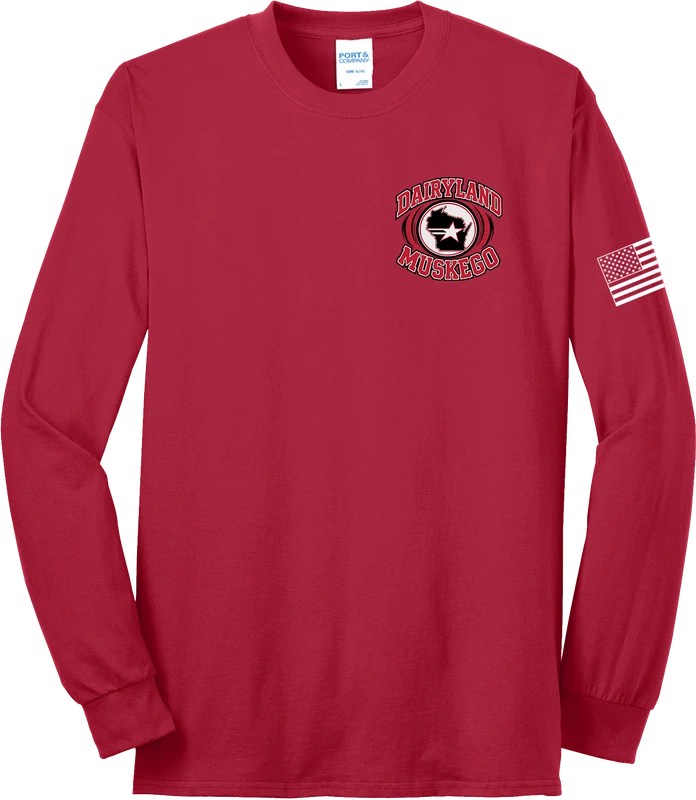 DBUS-PC55LS-DTF-MLTI: 50/50 5.5oz Long Sleeve T-Shirt