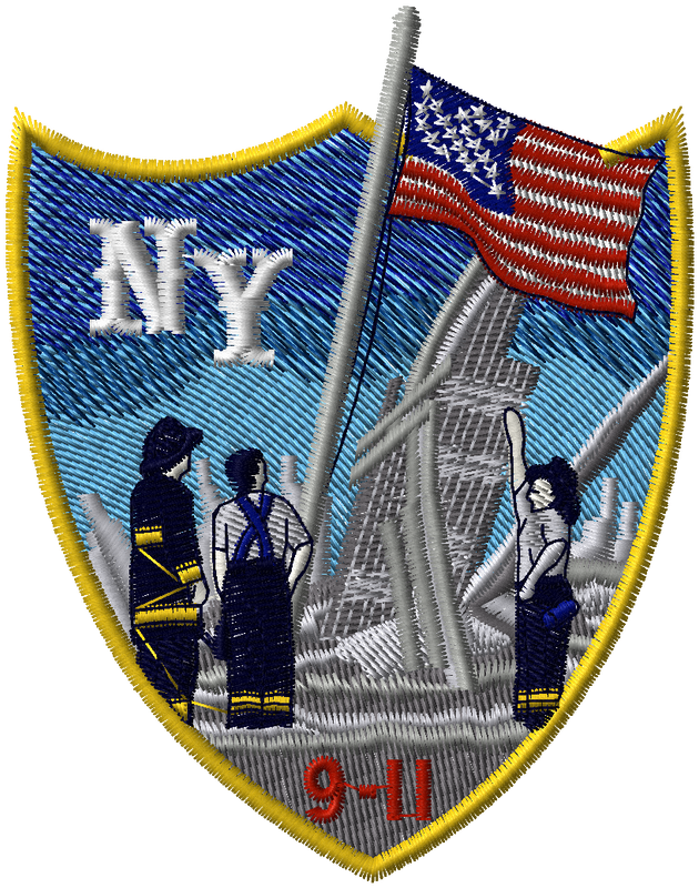 DECO-STK-EMB-FD-SHIELD-NY-911