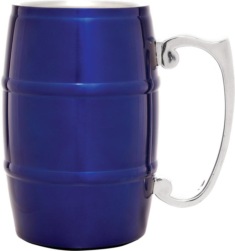 LBM02-04 - 17 oz. Stainless Steel Barrel Mug with Handle