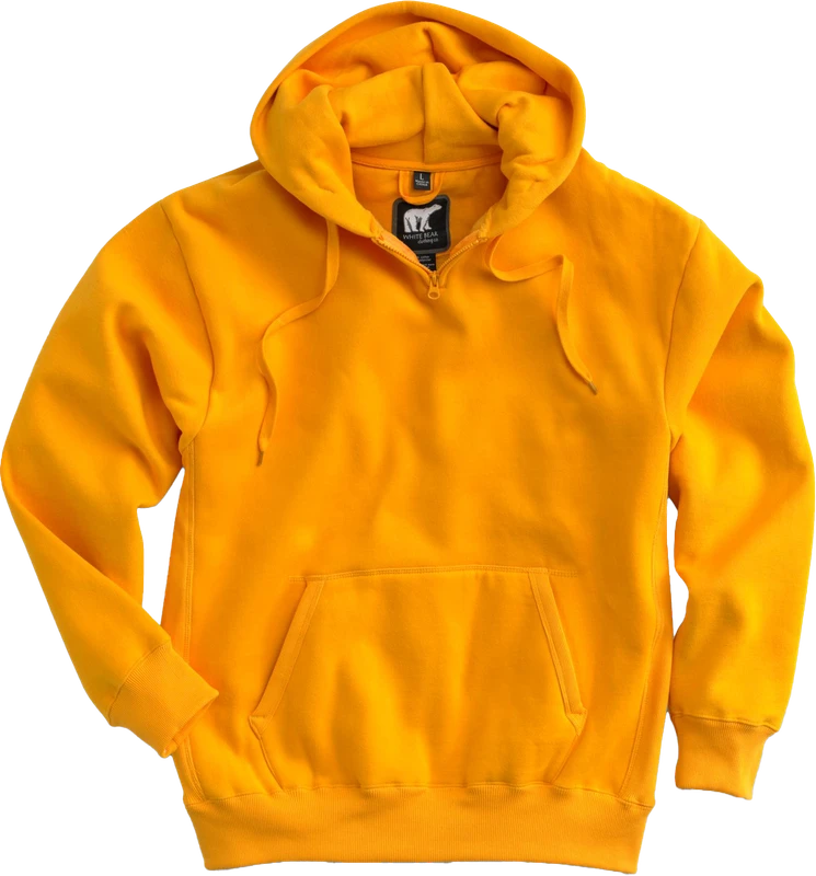 WB-1000: 11 oz Heavyweight Quarter Zip Hoodie by White Bear Clothing Co.