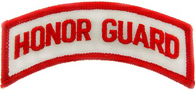 PTCH-HRG-WhRed-3.50: Honor Guard 3.5"h White w/Red Letters