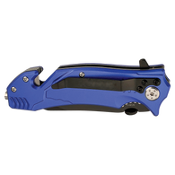 KNF-BR002-RBL-LSR: Royal Blue 4.5in Rescue Knife