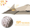 Outdoor 15' X 9' Double-sided Patio Umbrella product image