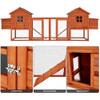 12-Foot Large Wooden Dual Chicken Coop Nesting Box product image