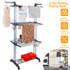 Rolling Collapsible Clothes Drying Rack product image