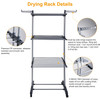 Rolling Collapsible Clothes Drying Rack product image