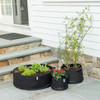 Raised Garden Bed Eco-Friendly Fabric Planter Bag with Saucer product image