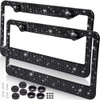 Zone Tech Shiny Bling Rhinestone License Plate Frame (2-Pack) product image