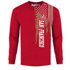 Men's Football USA Flag Long Sleeve Shirt product image