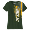 Women's Football USA Flag T-Shirt product image