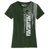 Women's Football USA Flag T-Shirt product image