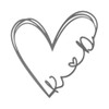 Personalized Initials-and-Heart Metal Sign product image