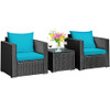 3-Piece Patio PE Rattan Wicker Furniture Set product image