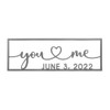 Personalized 'You - Me' Metal Sign product image