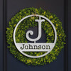 Personalized Circle Monogram Metal Name Sign product image