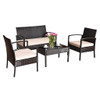 4-Piece Rattan Patio Sofa Set product image