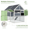 84-Inch Large Outdoor Wooden Chicken Coop Multi-level Hutch product image